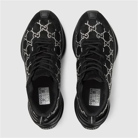 gucci trainers womens black|Gucci trainers women sale.